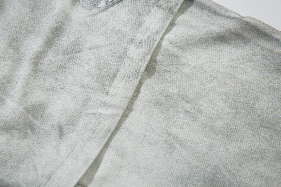 Faux-layered long-sleeve T-shirt