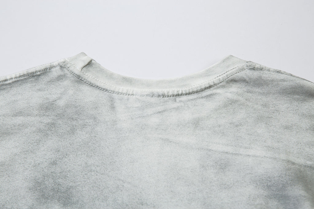Faux-layered long-sleeve T-shirt