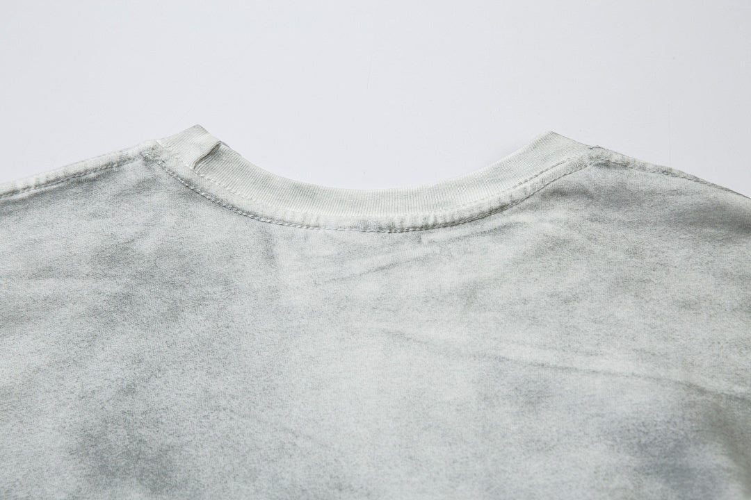 Faux-layered long-sleeve T-shirt