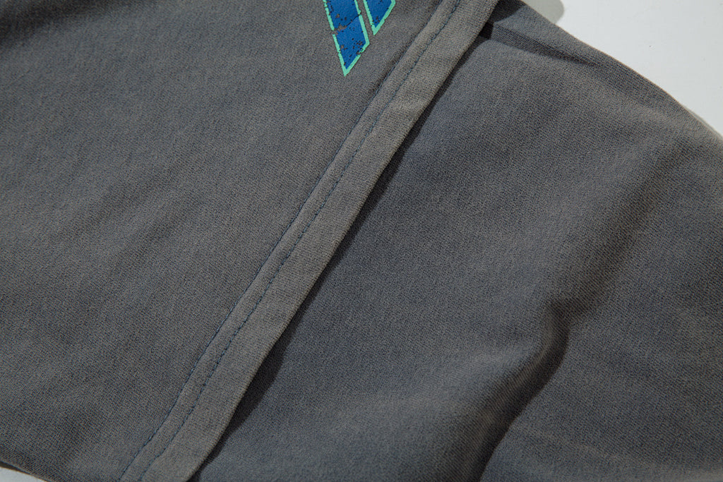 Faux-layered long-sleeve T-shirt