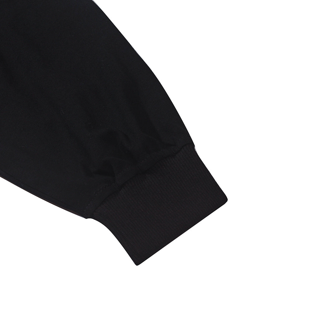 Long-sleeved T-shirt with hot-fix rhinestones
