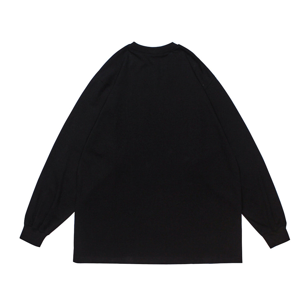 Long-sleeved T-shirt with hot-fix rhinestones
