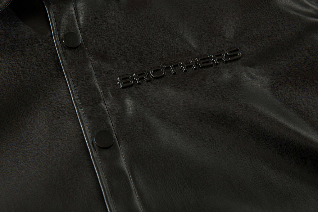 Leather shirt      Black