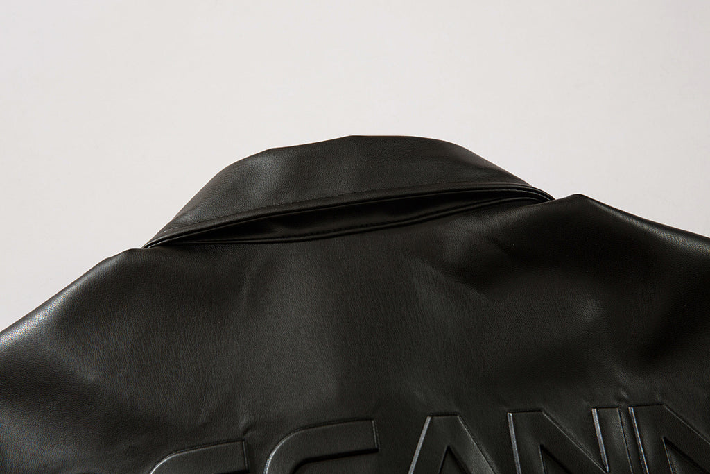 Leather shirt      Black