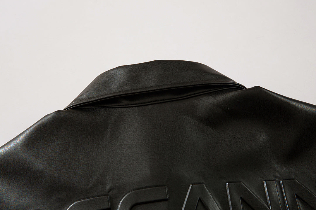 Leather shirt      Black