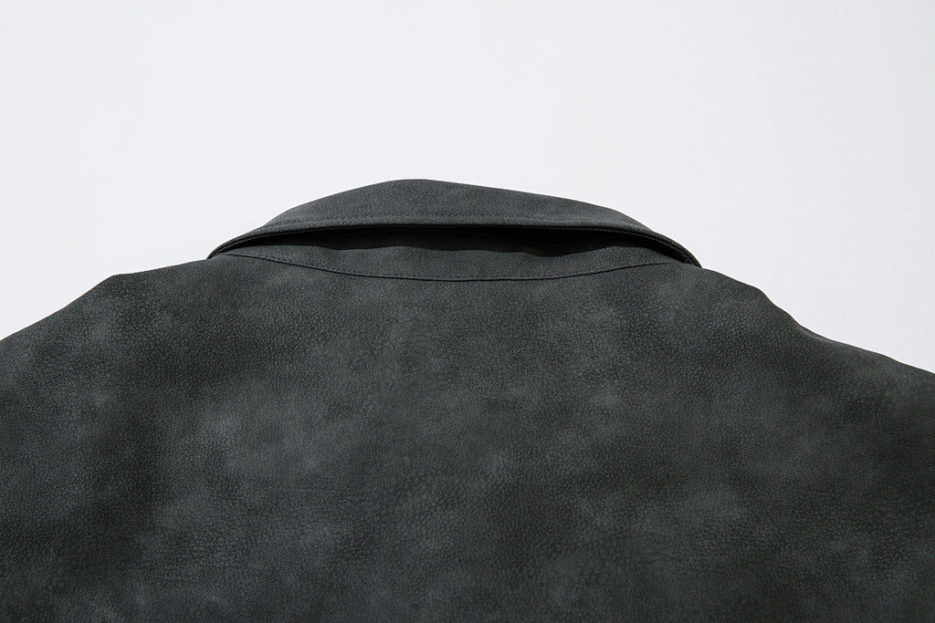 Leather jacket — Brown