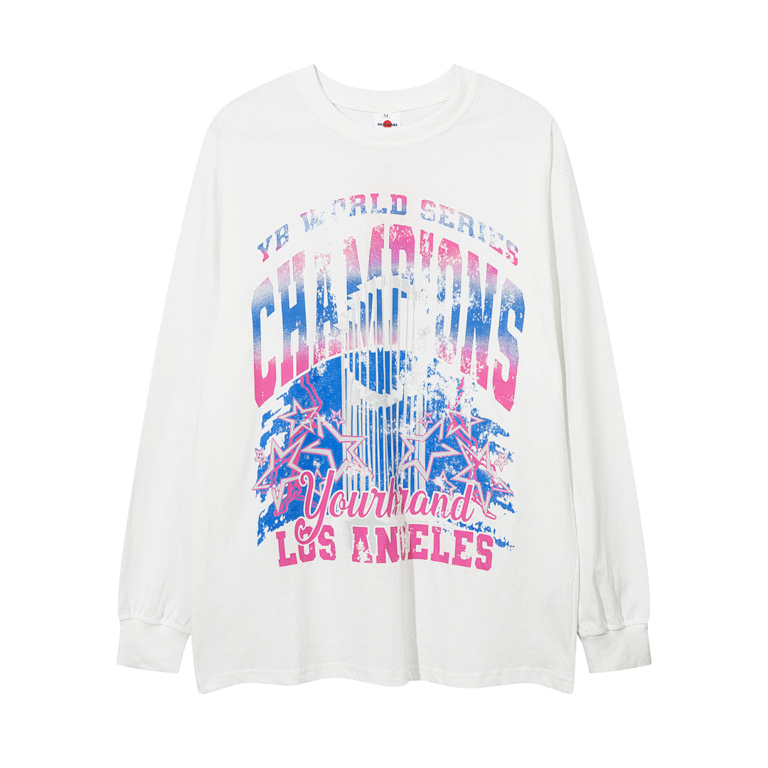Long-sleeve T-shirt      Black, White