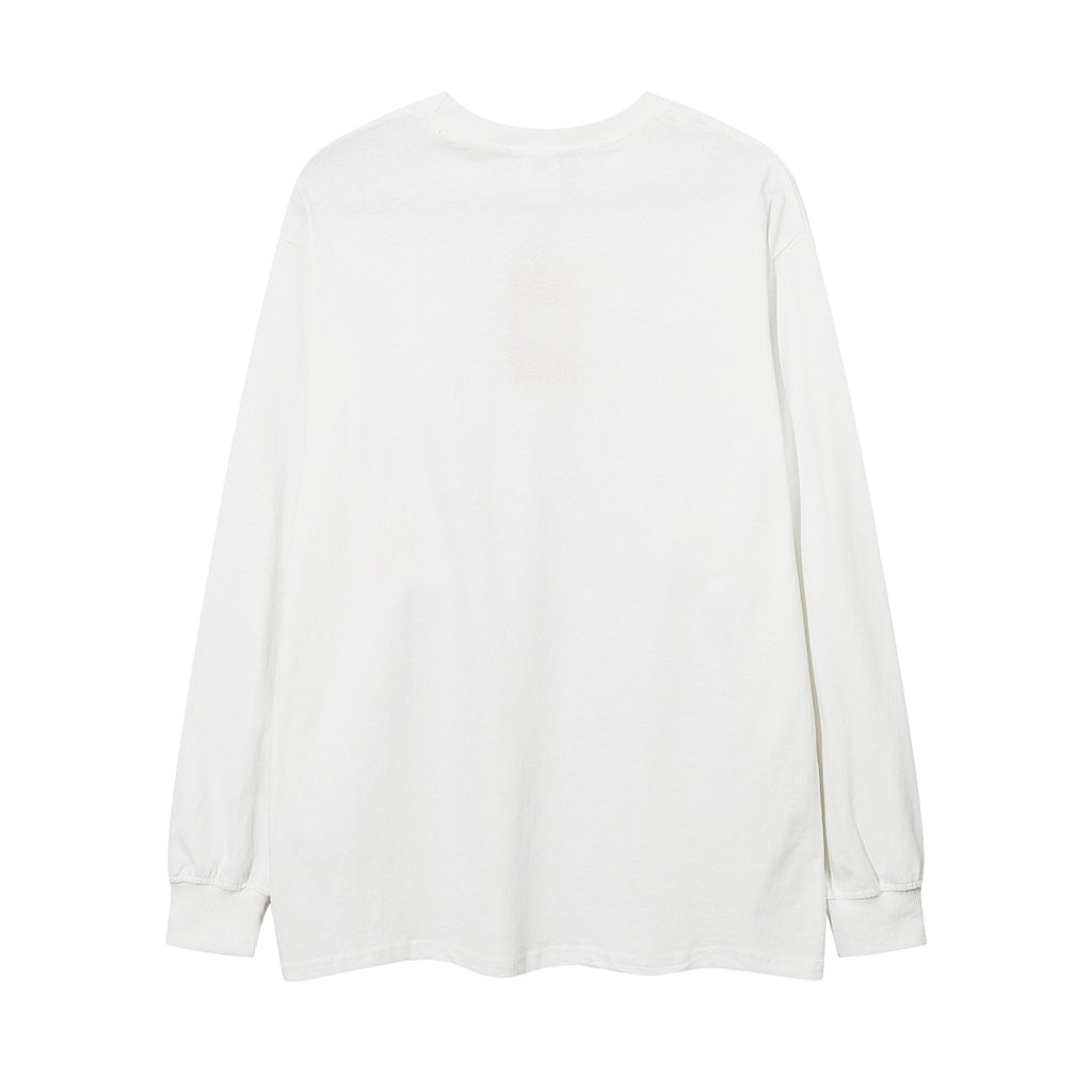 Long-sleeve T-shirt      Black, White