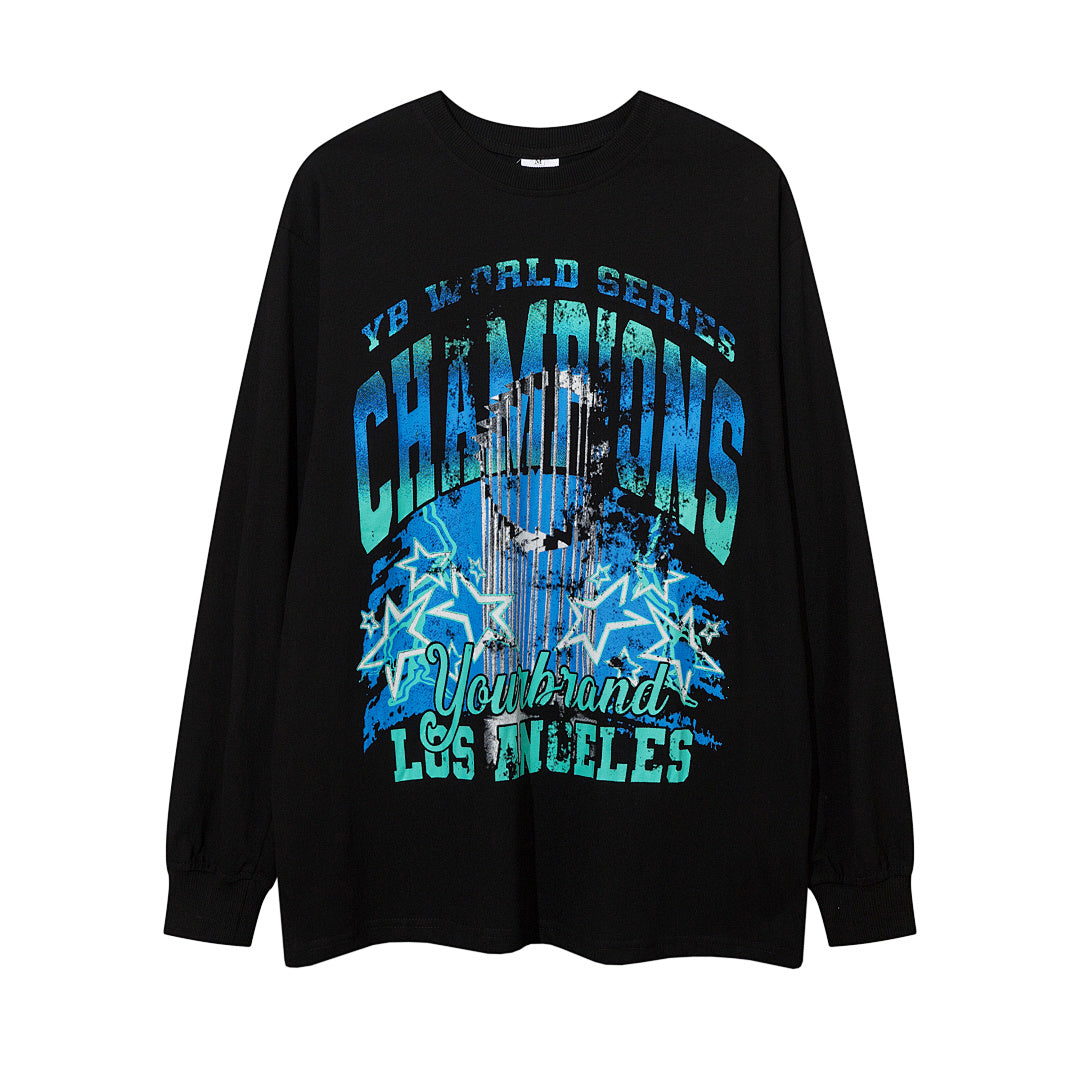 Long-sleeve T-shirt      Black, White