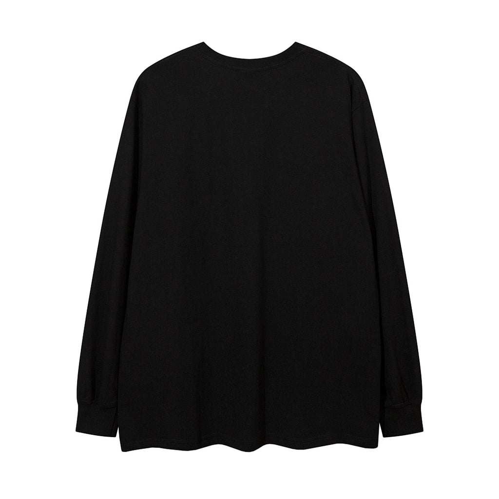 Long-sleeve T-shirt      Black, White