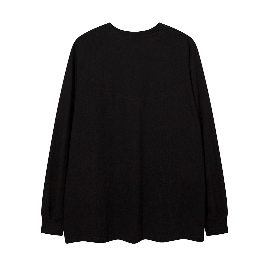 Long-sleeve T-shirt      Black, White