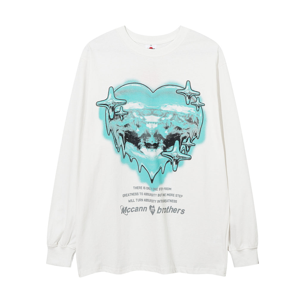 Long-sleeve T-shirt      Black, White