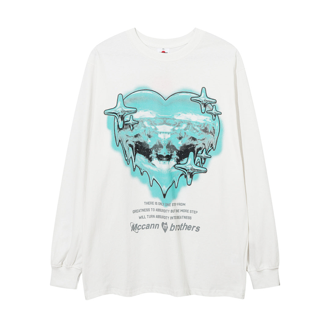 Long-sleeve T-shirt      Black, White