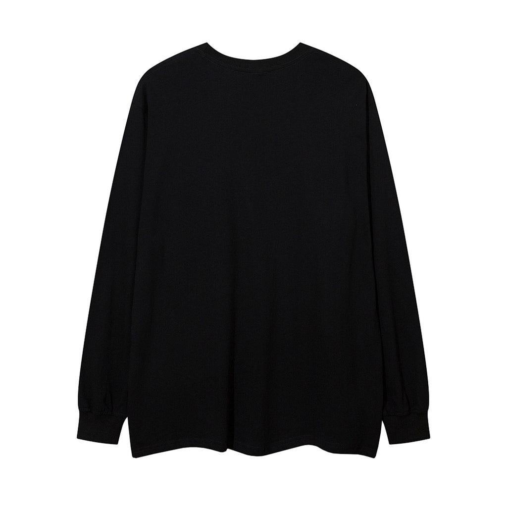 Long-sleeve T-shirt      Black, White
