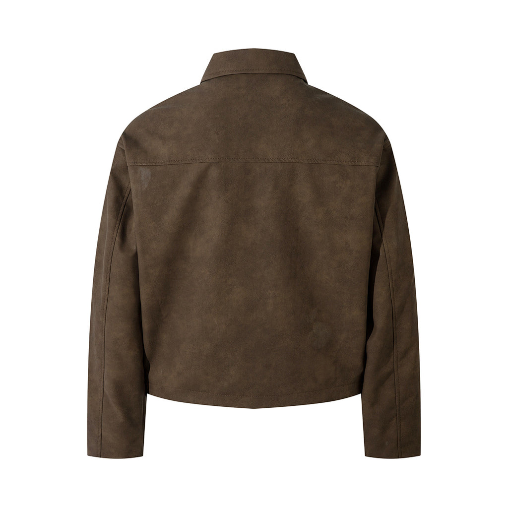 Leather jacket — Brown