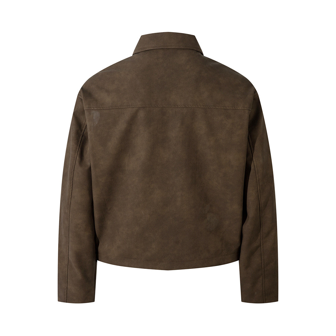 Leather jacket — Brown