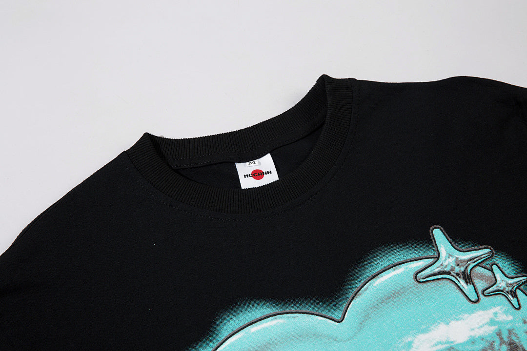 Long-sleeve T-shirt      Black, White