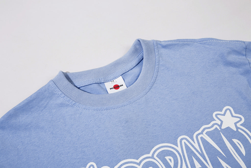 Long-sleeve T-shirt      Blue, White
