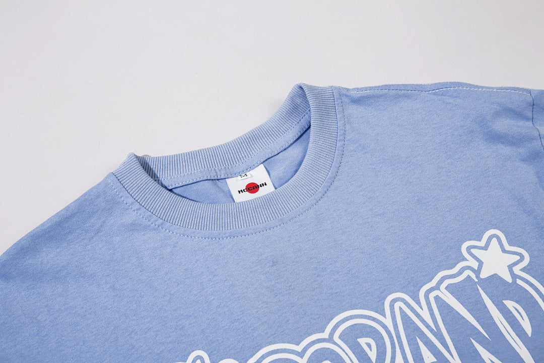 Long-sleeve T-shirt      Blue, White