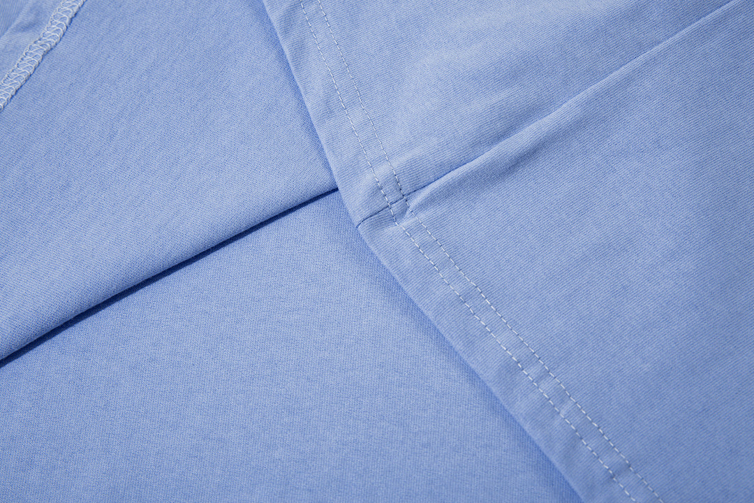 Long-sleeve T-shirt      Blue, White