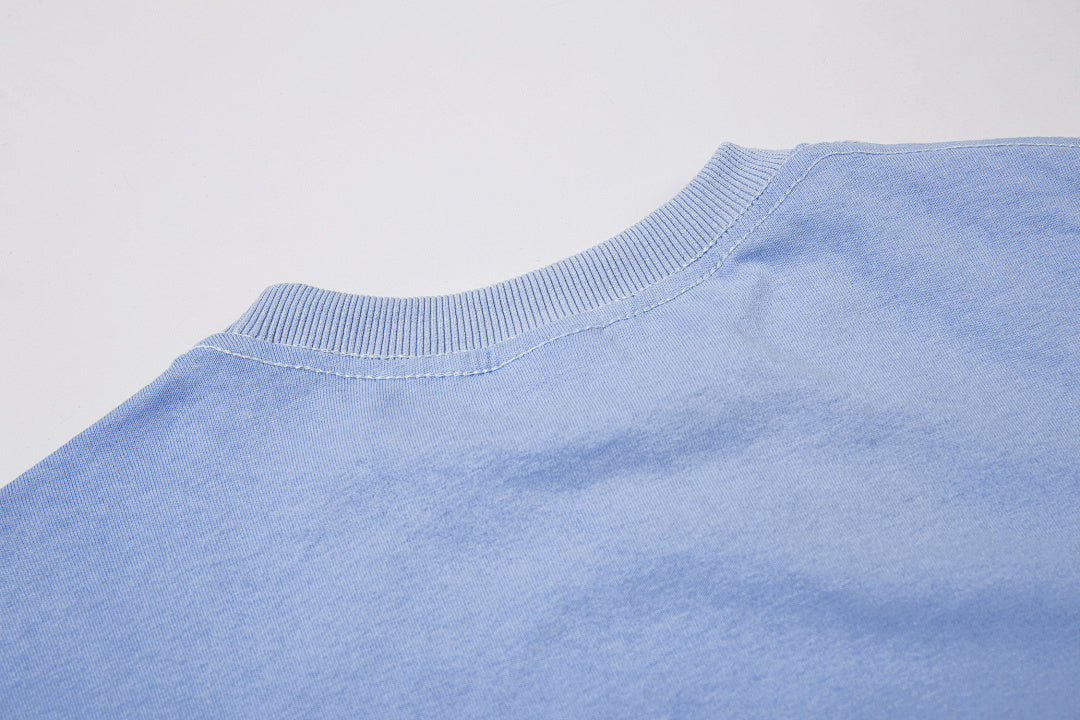 Long-sleeve T-shirt      Blue, White