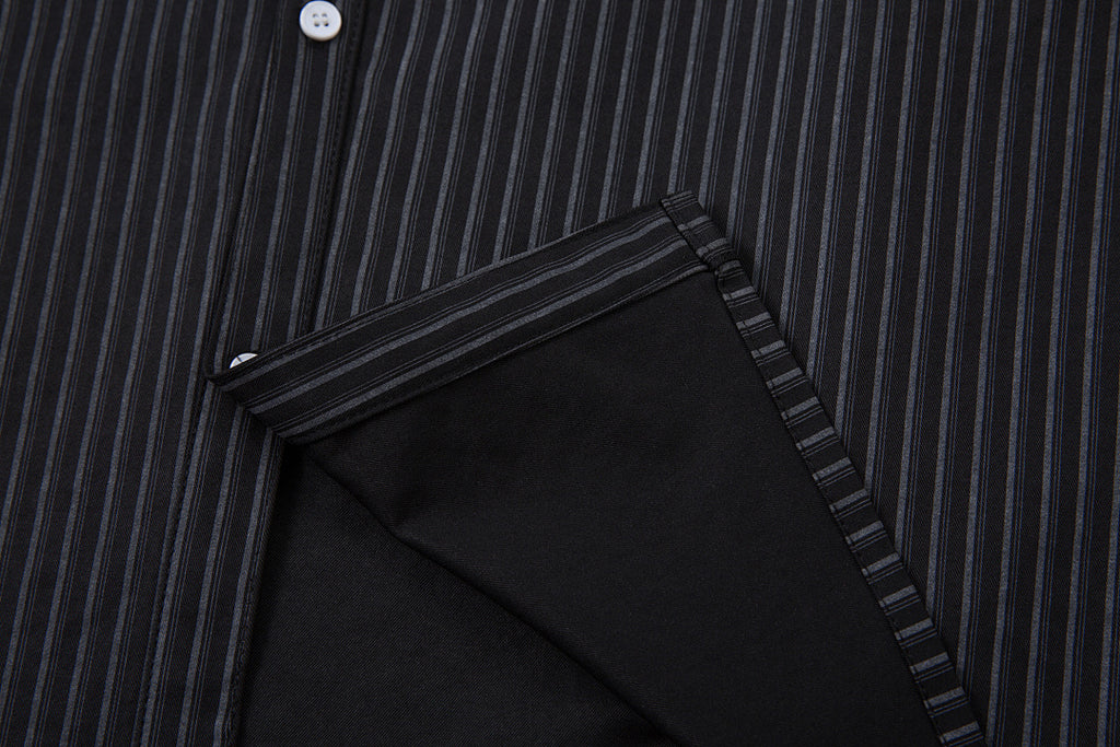 Faux-layered shirt – Black