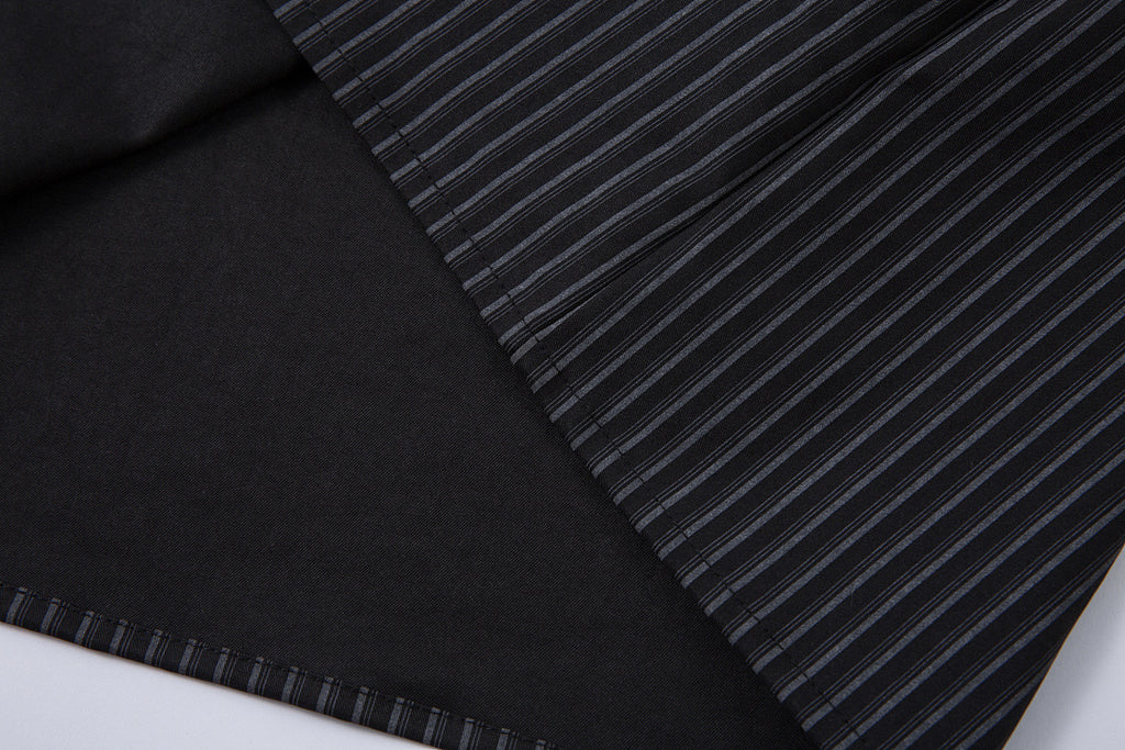 Faux-layered shirt – Black