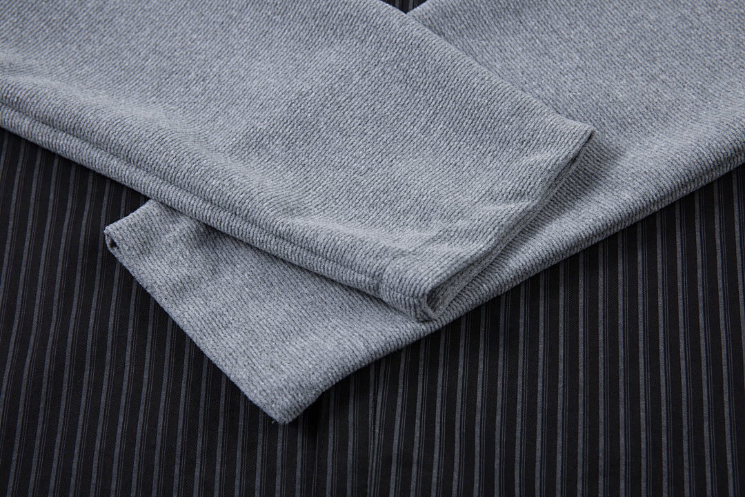 Faux-layered shirt – Black