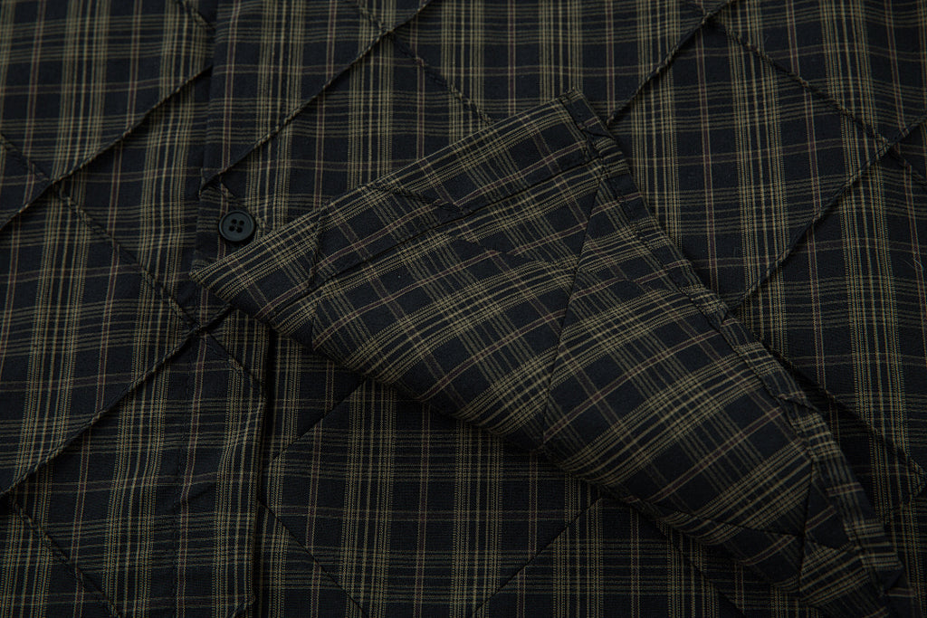 Faux-layered shirt      Brown