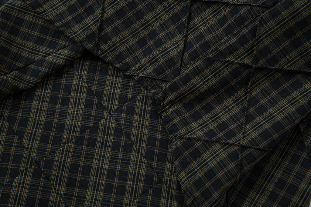 Faux-layered shirt      Brown