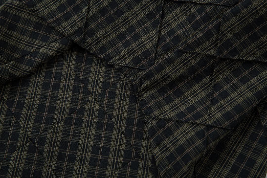 Faux-layered shirt      Brown