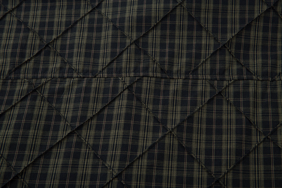 Faux-layered shirt      Brown