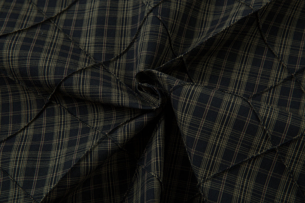 Faux-layered shirt      Brown