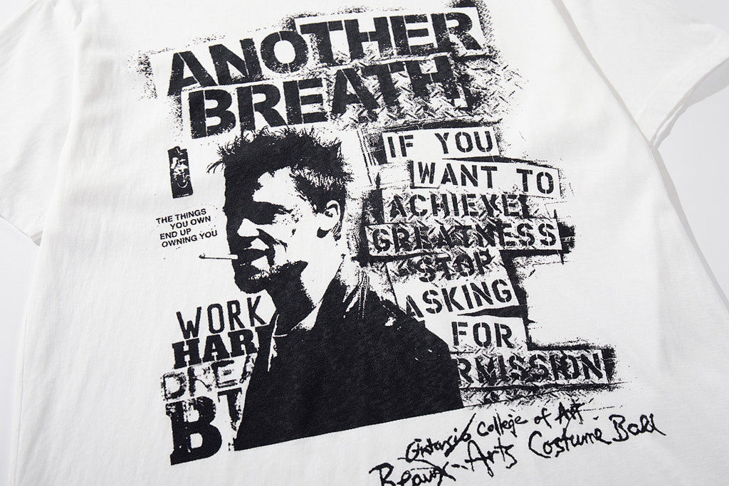 Breathable Short-Sleeve T-Shirt – White