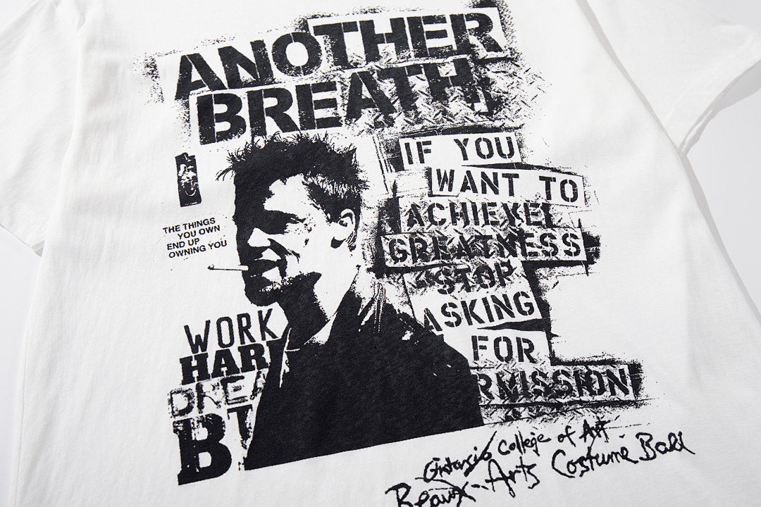 Breathable Short-Sleeve T-Shirt – White