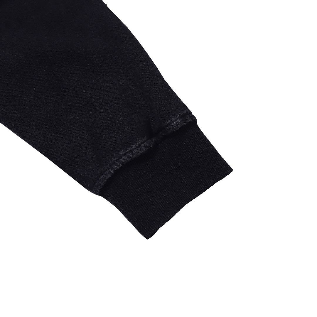 Terry sweatshirt, black, gray