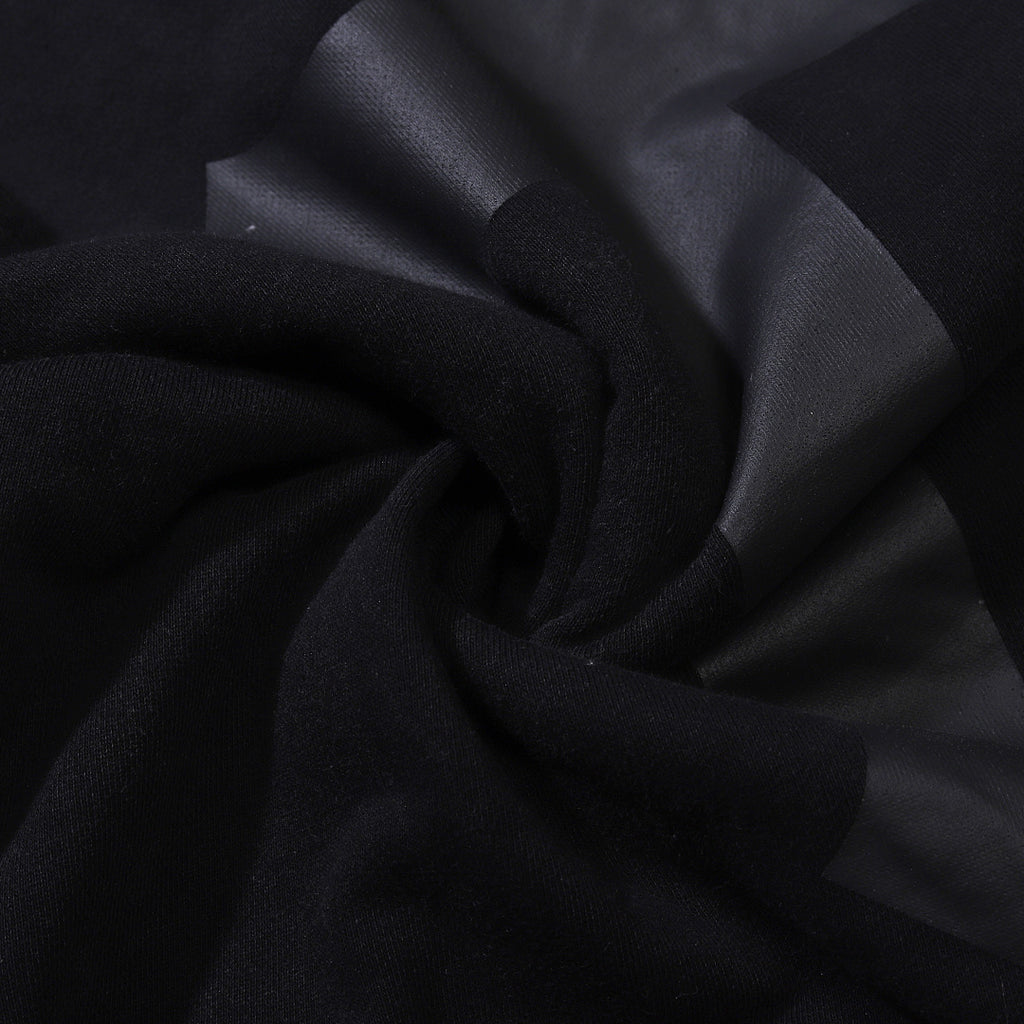 Terry sweatshirt, black, gray