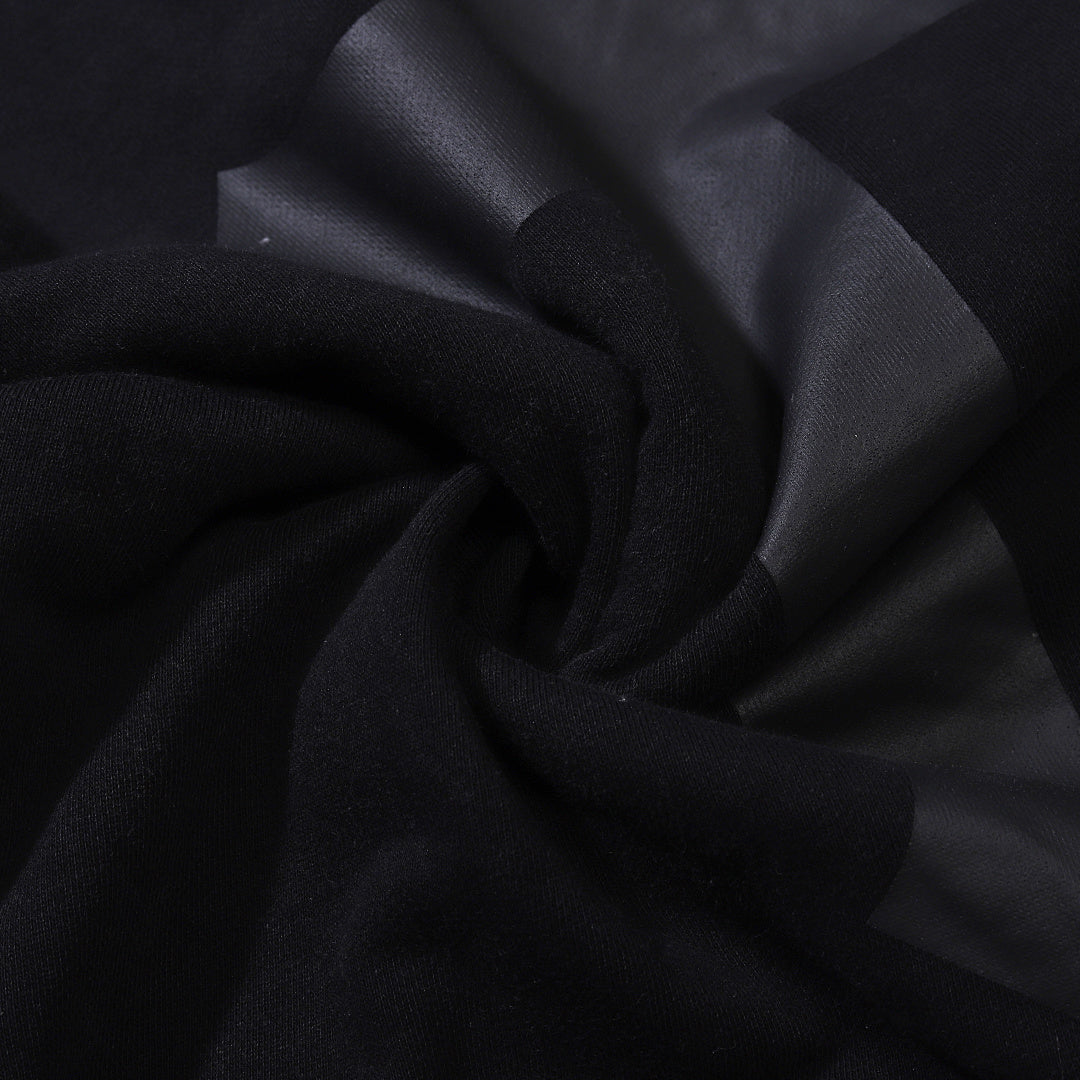 Terry sweatshirt, black, gray