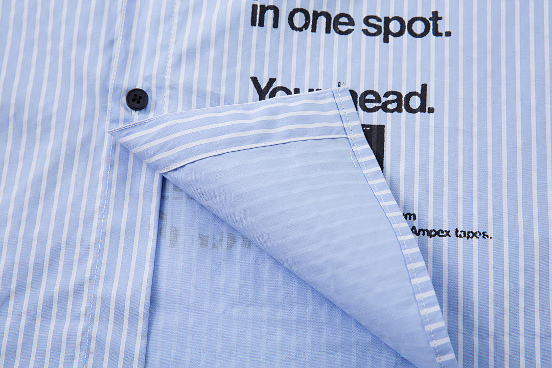 Faux-layered shirt – Blue