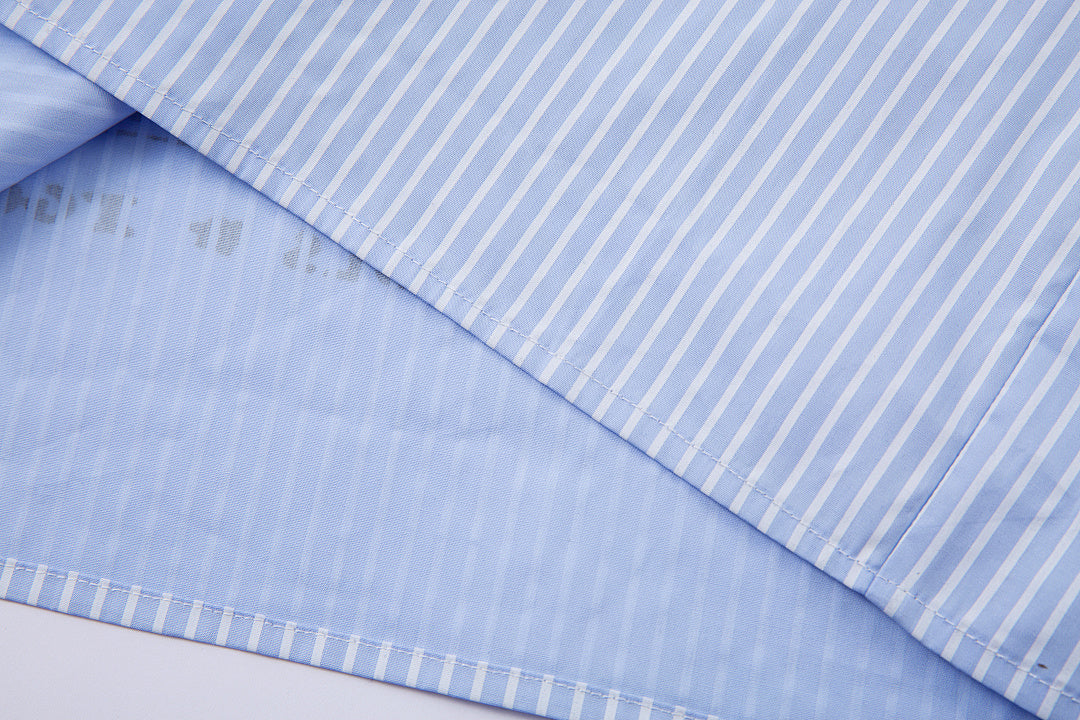 Faux-layered shirt – Blue
