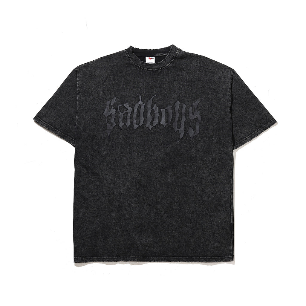 Garment-dyed short-sleeve T-shirt (grey)