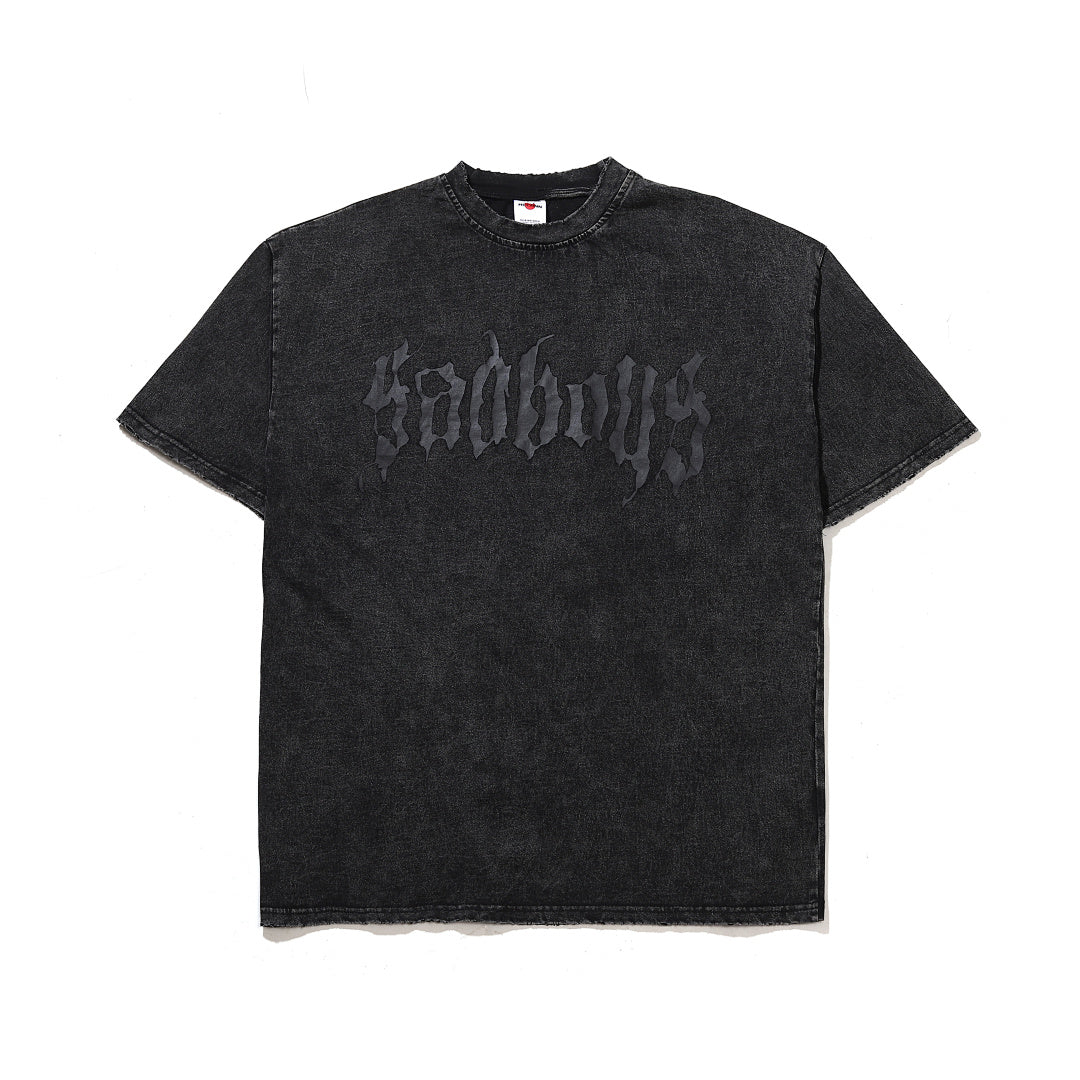 Garment-dyed short-sleeve T-shirt (grey)