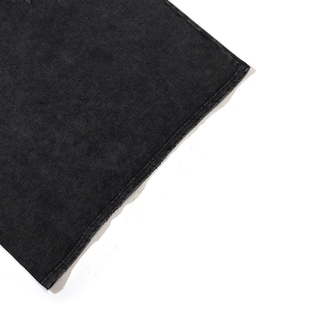 Garment-dyed short-sleeve T-shirt (grey)