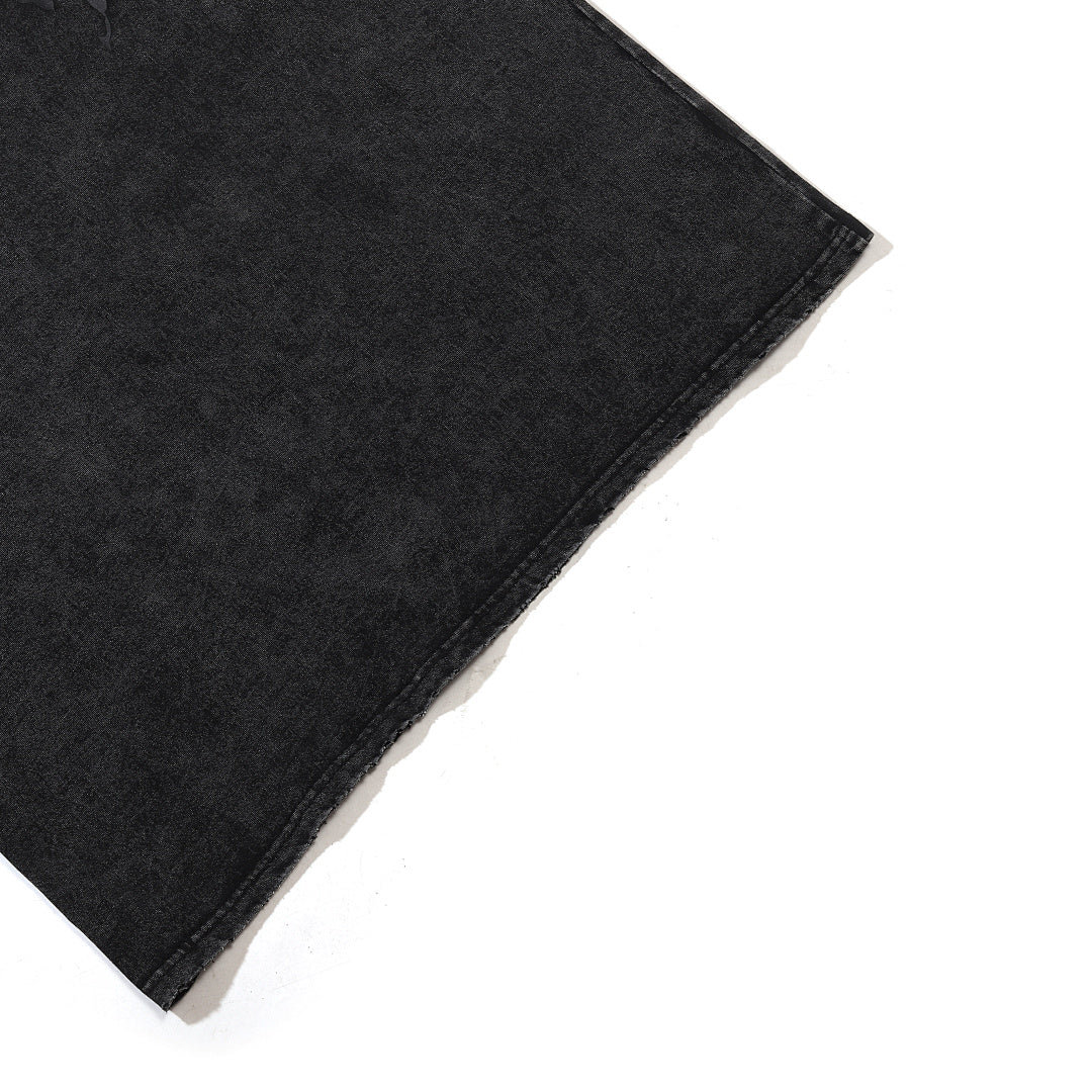 Garment-dyed short-sleeve T-shirt (grey)