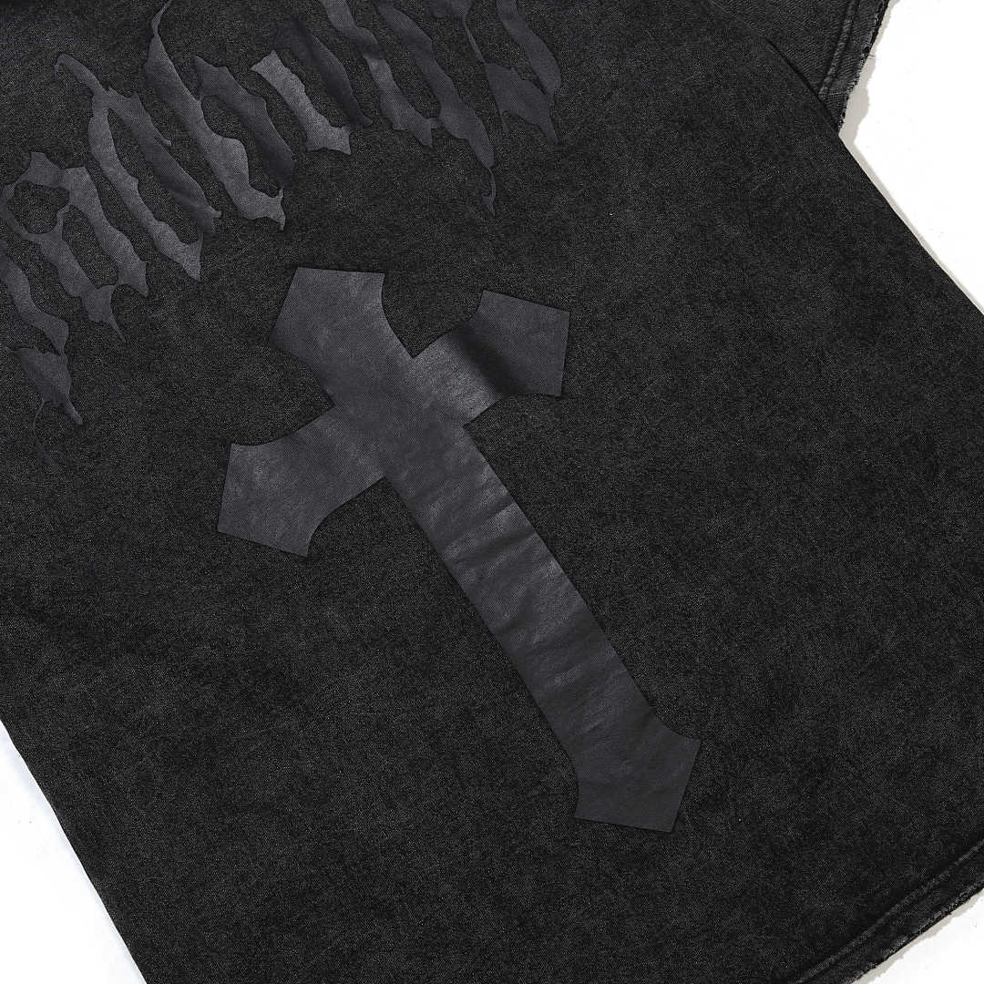 Garment-dyed short-sleeve T-shirt (grey)