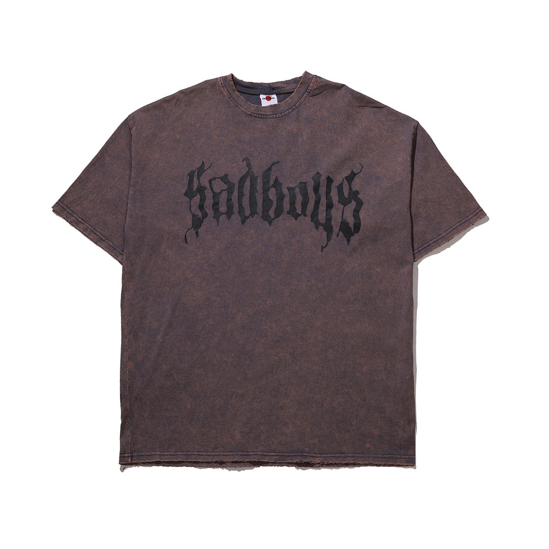 Garment-dyed short-sleeve T-shirt (grey)