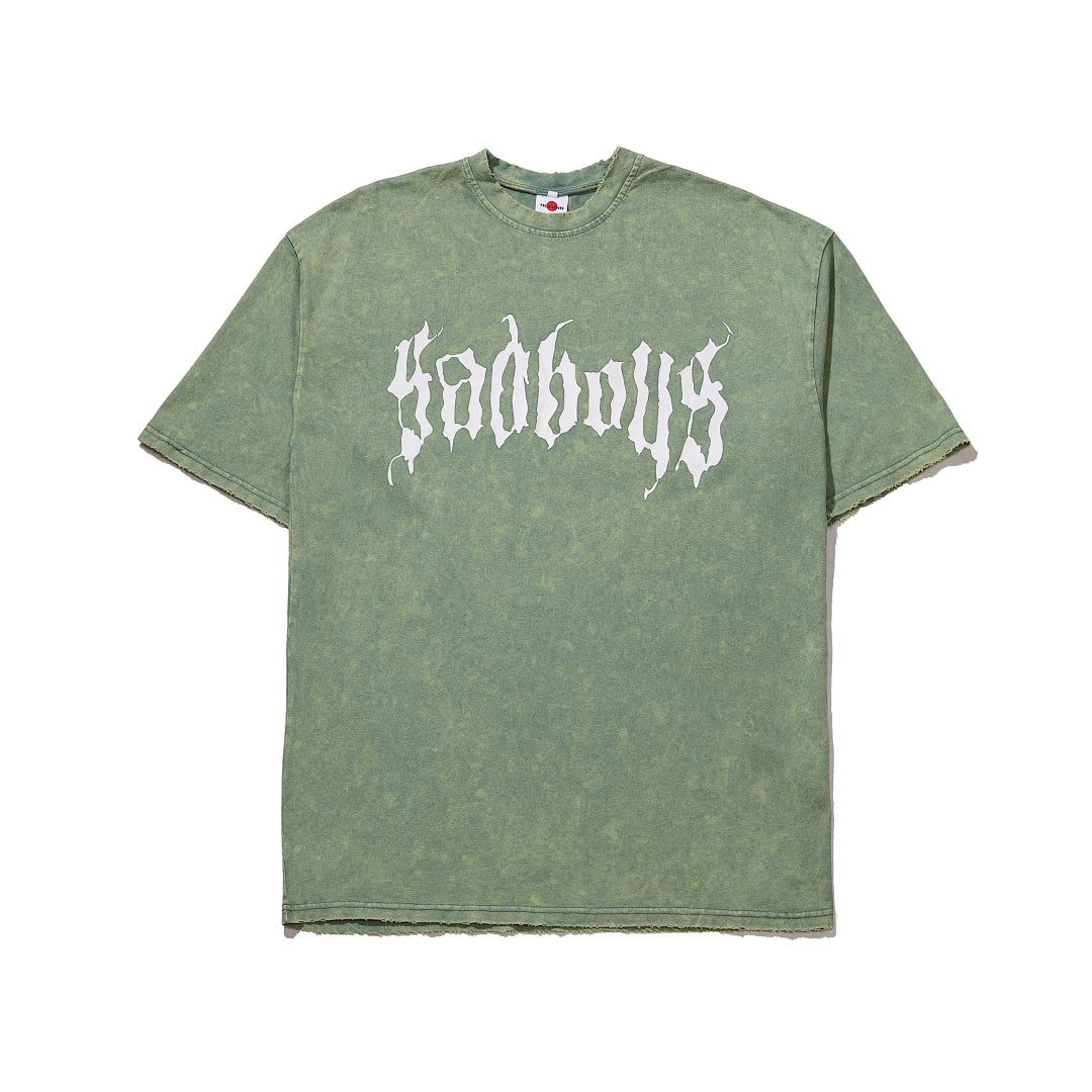 Garment-dyed short-sleeve T-shirt (grey)