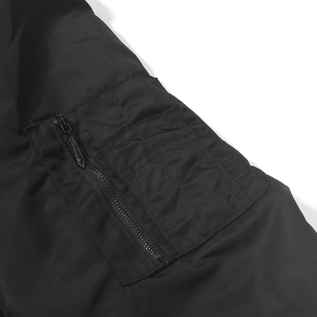 Bomber jacket — dark pink, gray, black