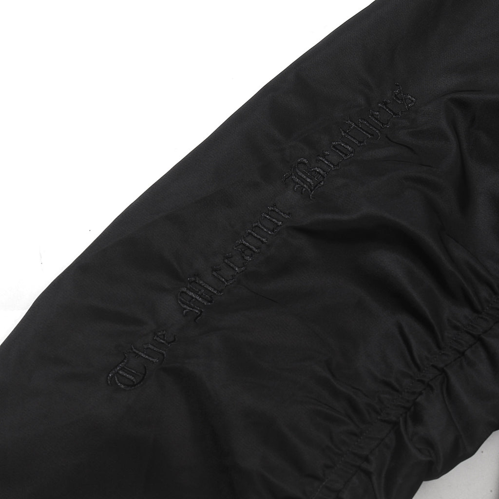 Bomber jacket — dark pink, gray, black