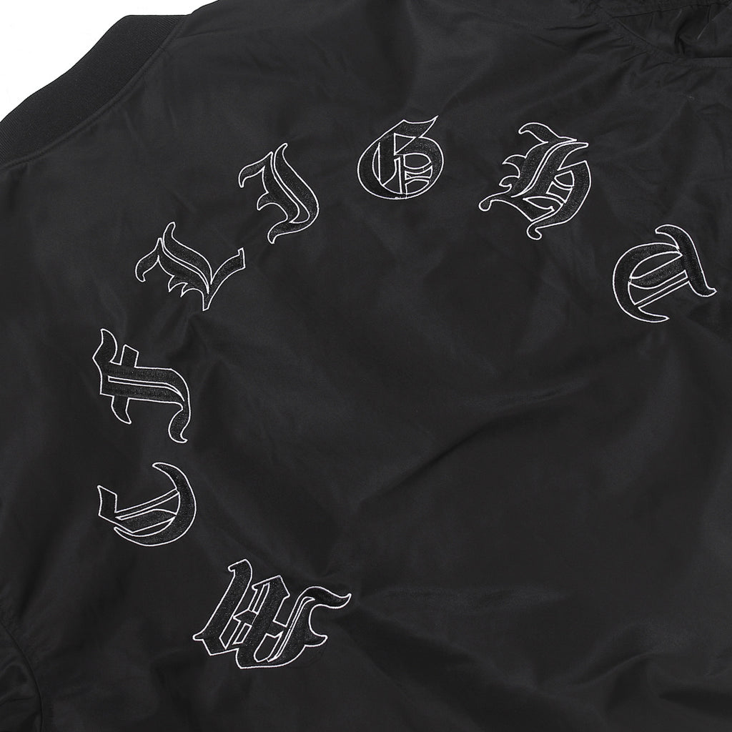 Bomber jacket — dark pink, gray, black